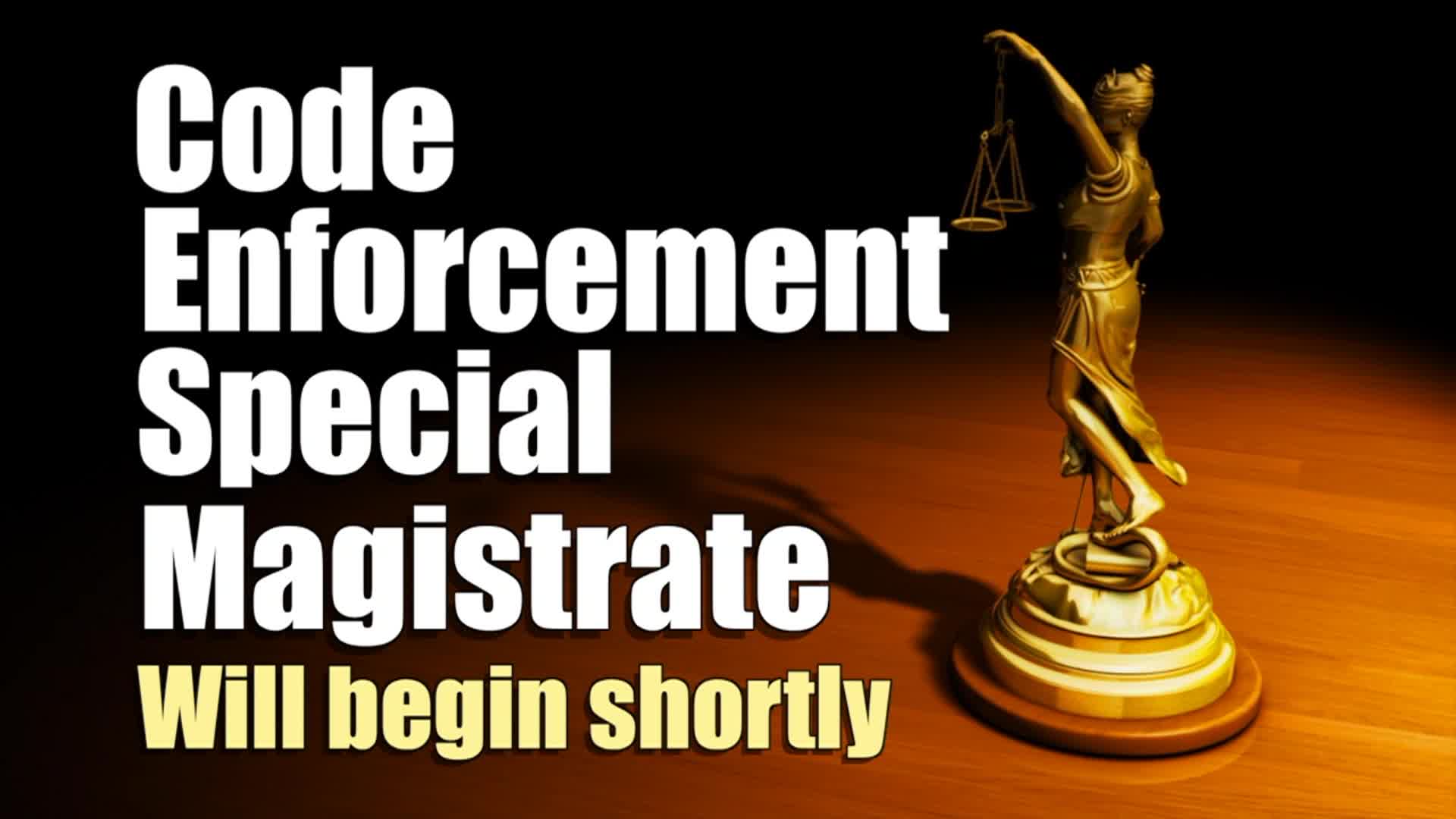 Special Magistrate - Aug. 15, 2025